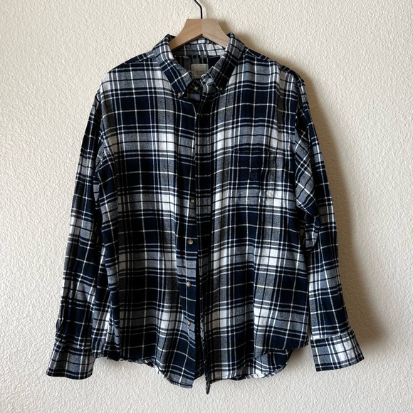 Chaps Men’s Long-Sleeve Button-Down Flannel Top; Size X-Large - Picture 2 of 13